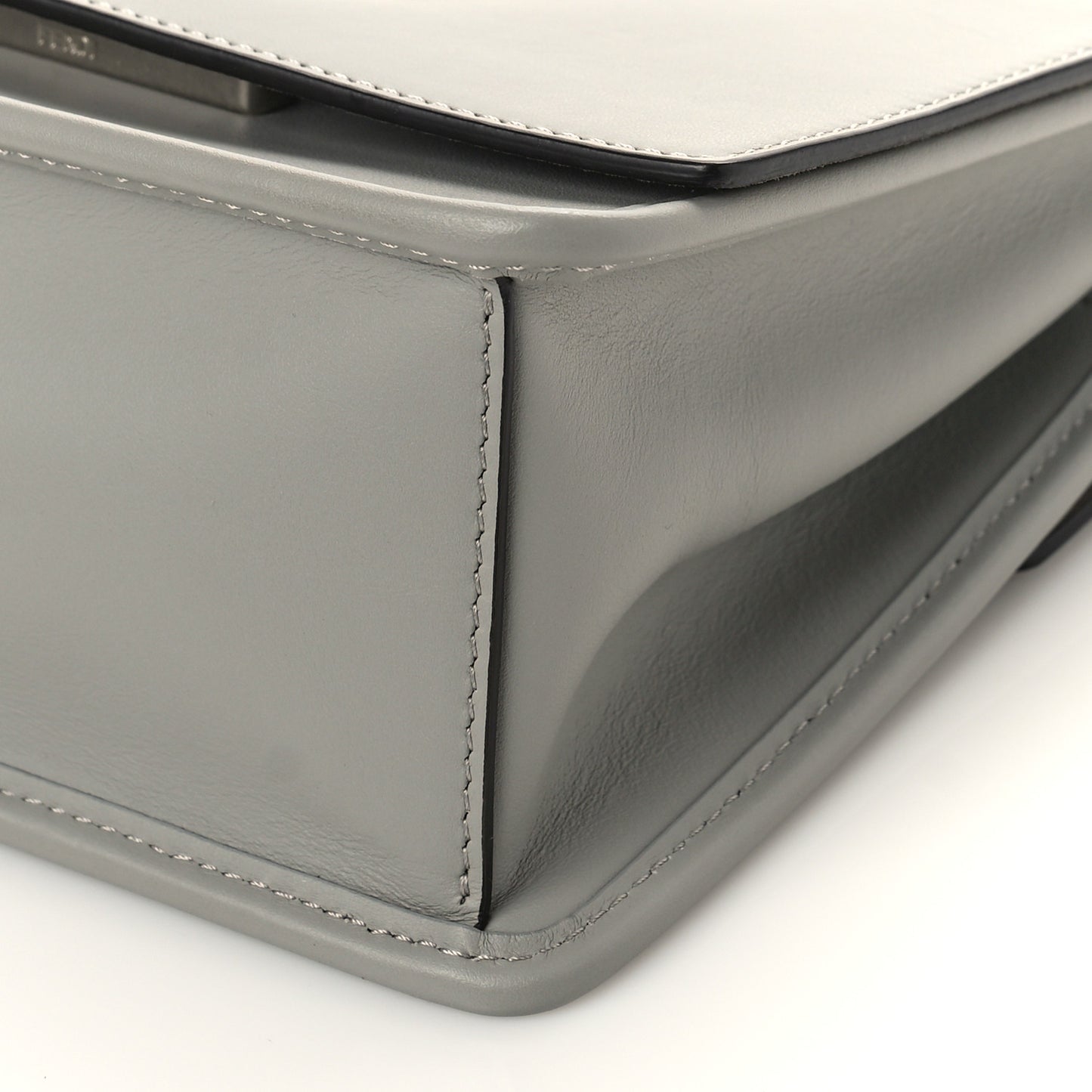 Vitello Century Opaco F is Fendi Small Kan I Shoulder Bag Grigio Perla