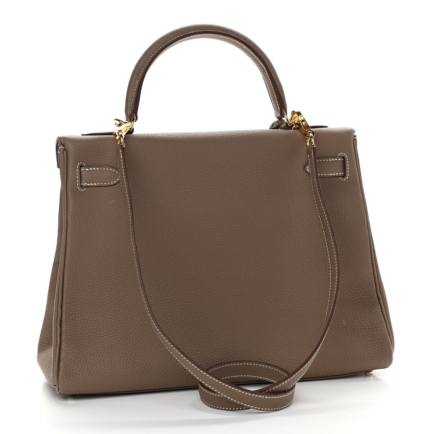 Hermes Togo Kelly Retourne 32 Etoupe 2 of 12