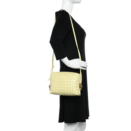 Bottega Veneta Nappa Intrecciato Metallic Knot Small Loop Crossbody Bag Ice Cream 2 of 9