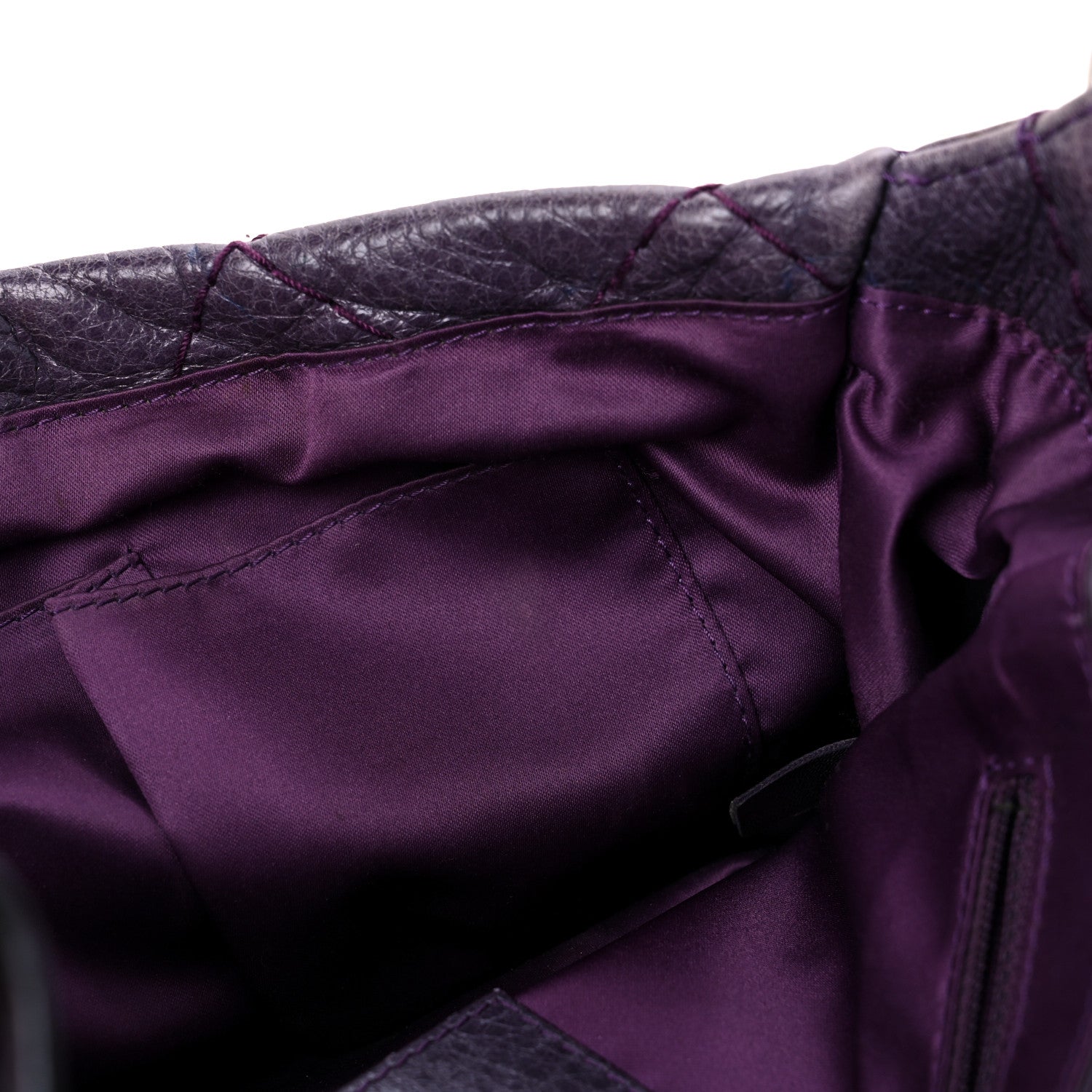 Chanel Glazed Calfskin Stitched On The Road Flap Purple 15 of 29