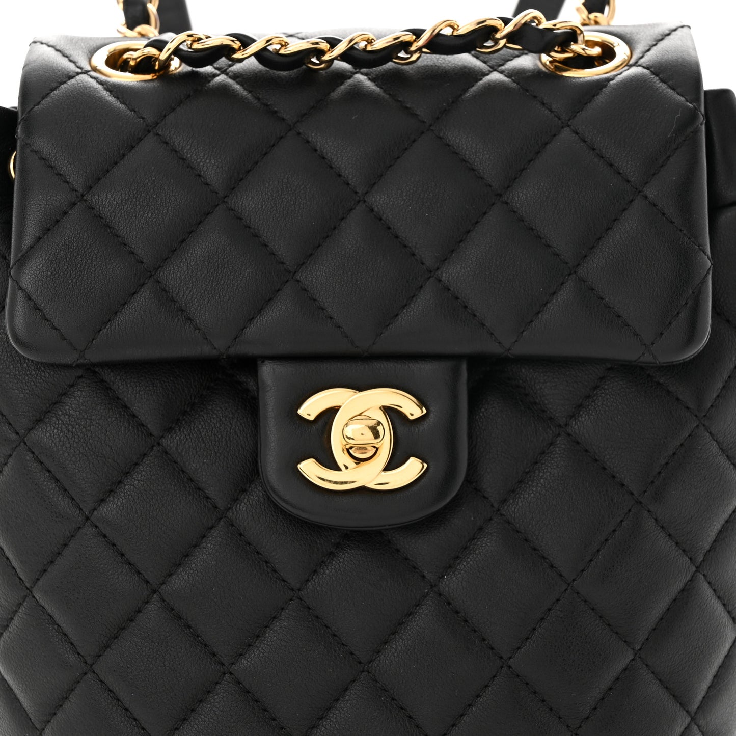 Quilted Small Urban Spirit Backpack Black