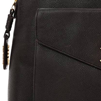 Chanel Caviar CC Shopper Tote Brown 13 of 19