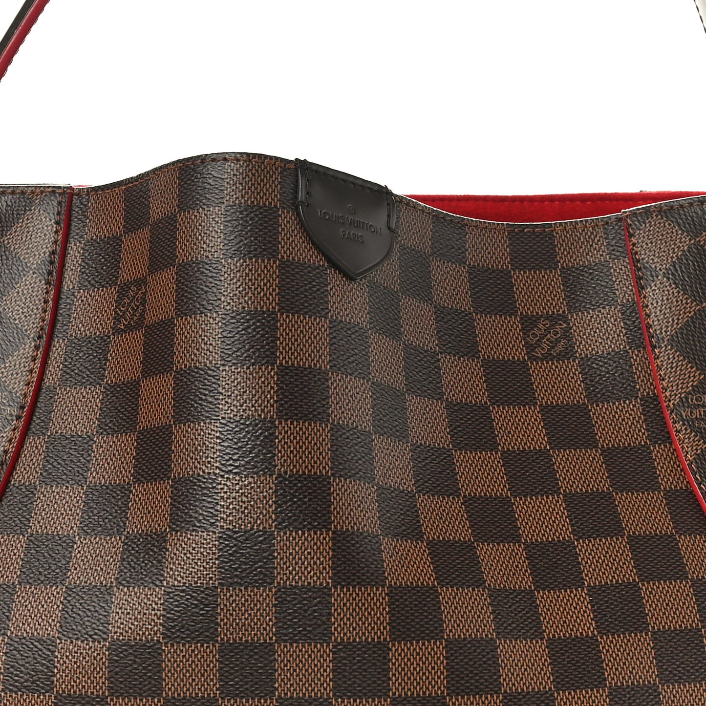 Damier Ebene Caissa Hobo Cherry