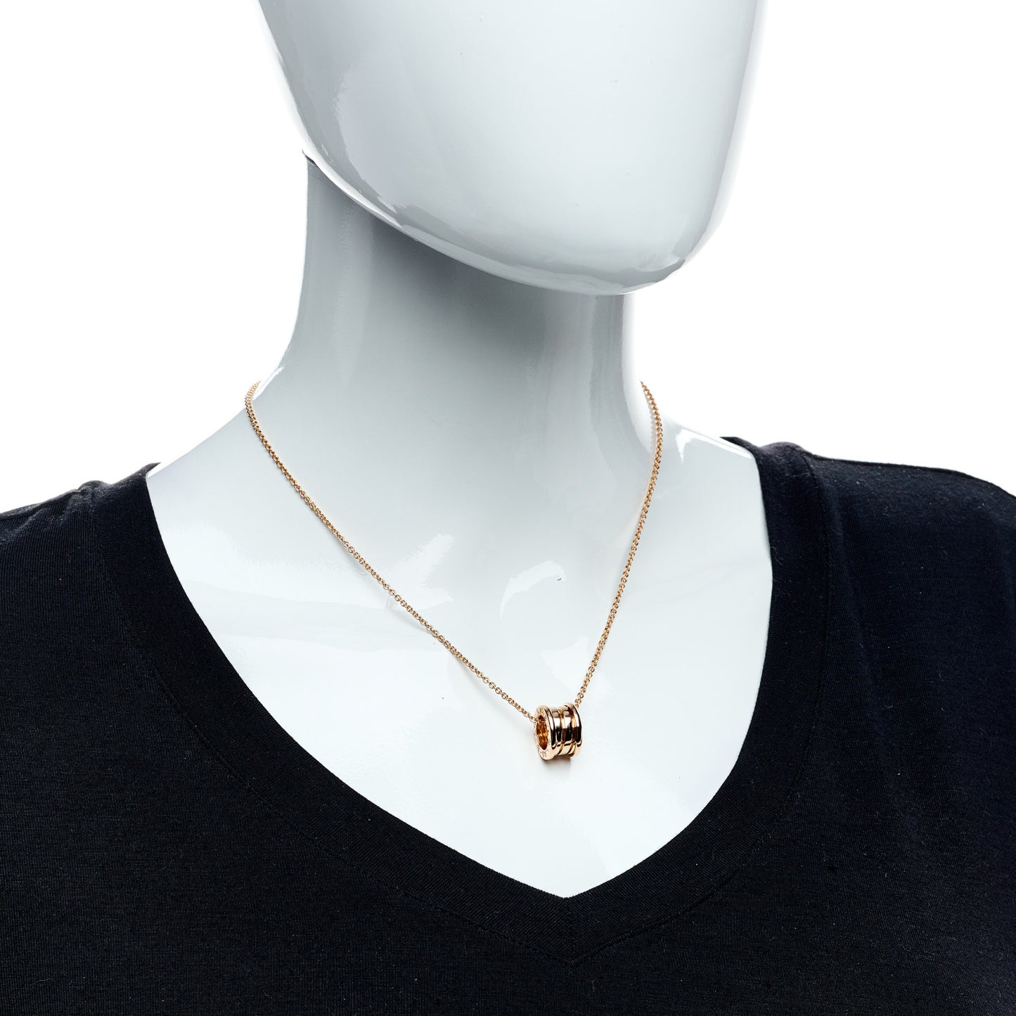 18K Rose Gold B.Zero1 Pendant Necklace