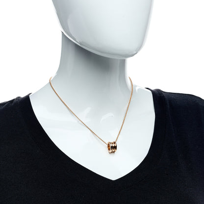 Bulgari 18K Rose Gold B.Zero1 Pendant Necklace 2 of 9