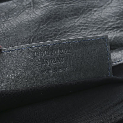 Balenciaga Agneau Giant 21 Silver Hardware Envelope Clutch Anthracite 8 of 11