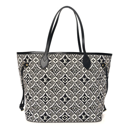Louis Vuitton Jacquard Since 1854 Neverfull MM Grey 1 of 10
