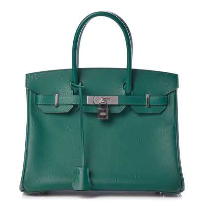 Hermes Epsom Birkin 30 Malachite 1 of 34