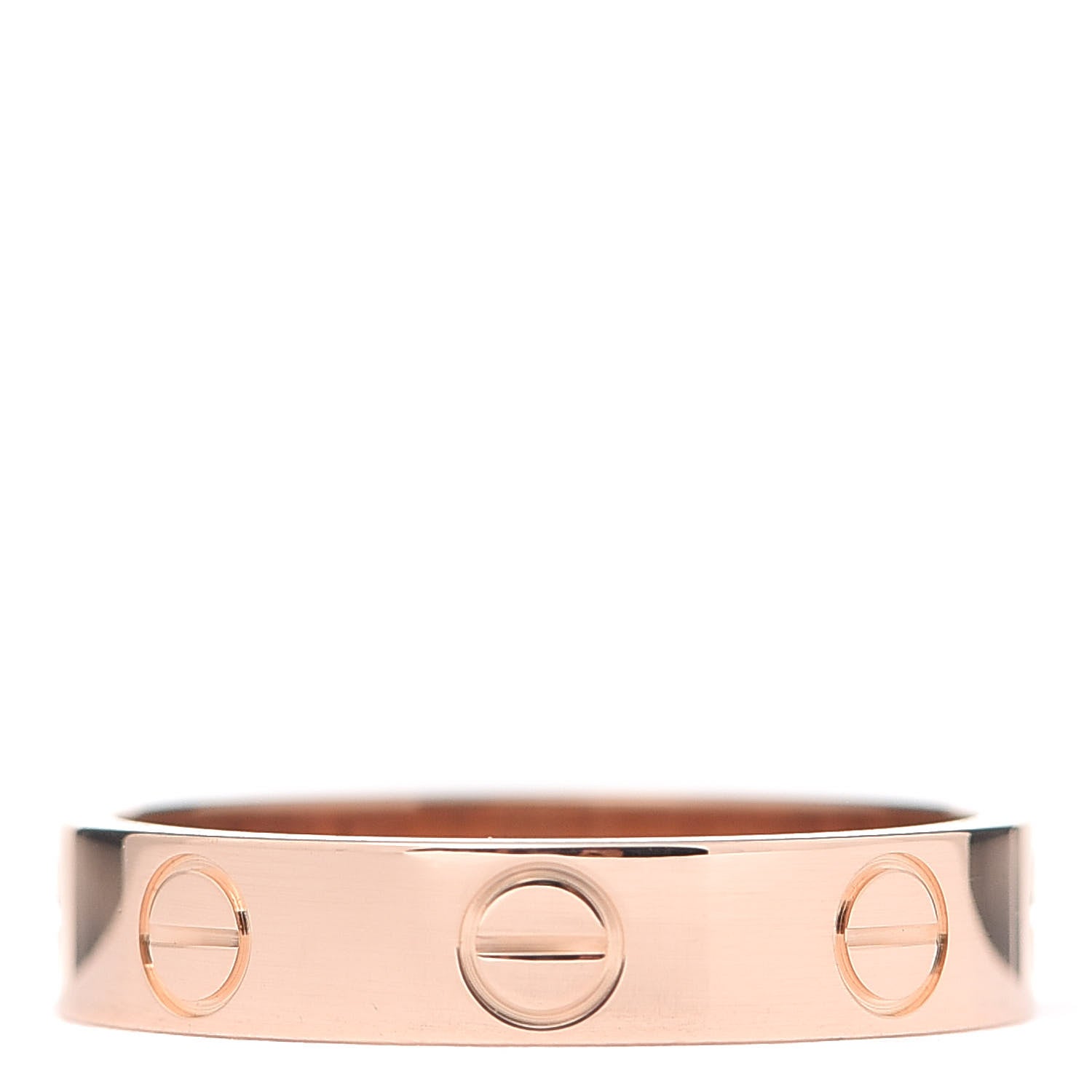 Cartier 18K Pink Gold 3.5mm LOVE Wedding Band Ring 48 4.5 3 of 5