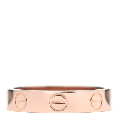 Cartier 18K Pink Gold 3.5mm LOVE Wedding Band Ring 48 4.5 3 of 5