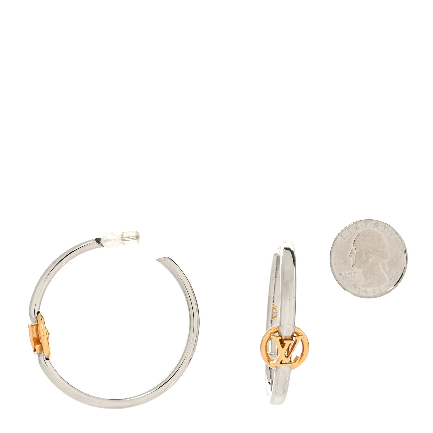 My LV Hoop Earrings Silver