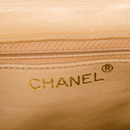 Chanel Lambskin Flap Shoulder Bag Beige 6 of 8