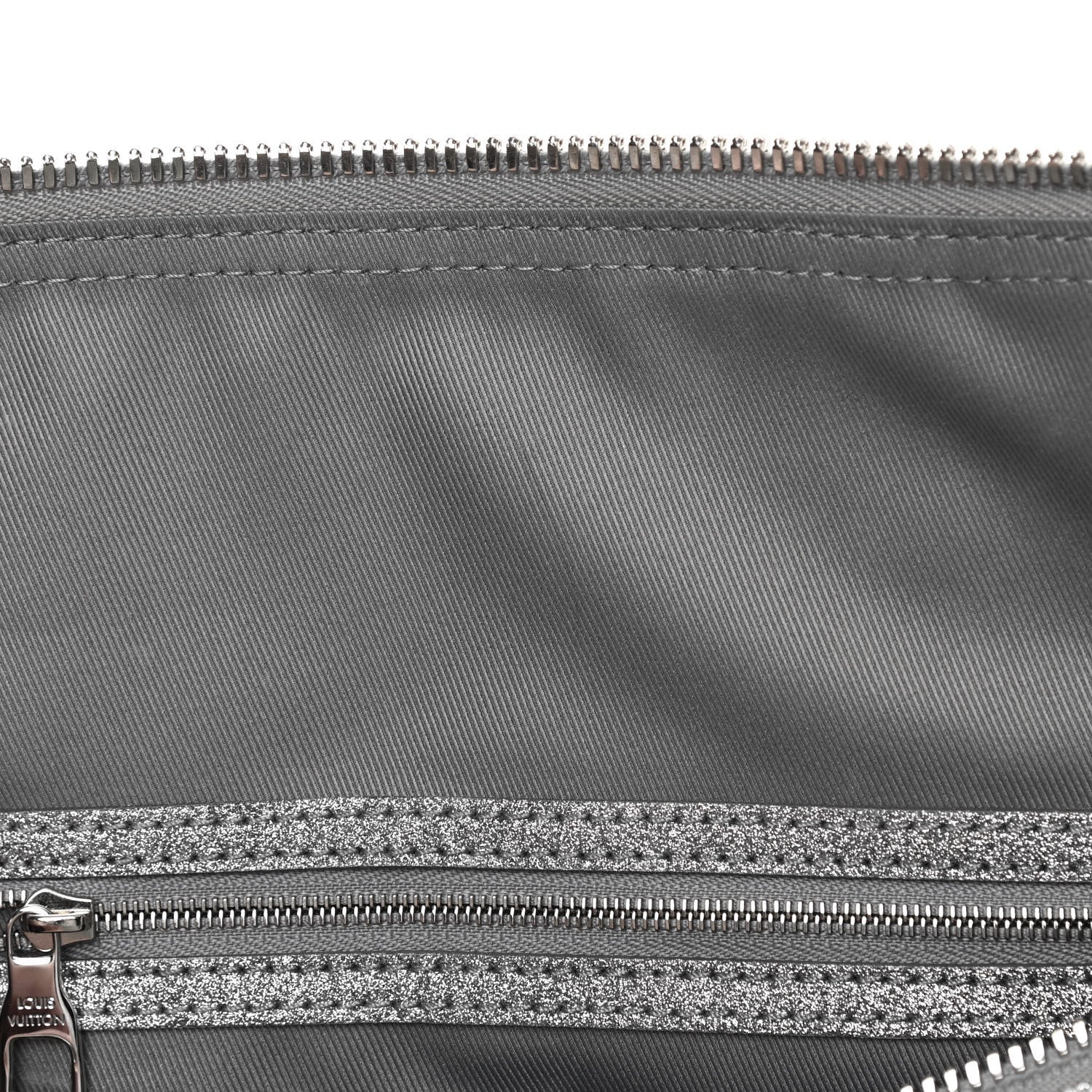 Louis Vuitton Damier Glitter Keepall Bandouliere 50 Silver 12 of 13