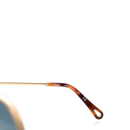 Chloe Oversized Round Carlina Oversized Round Sunglasses CE114SC Gold 5 of 7