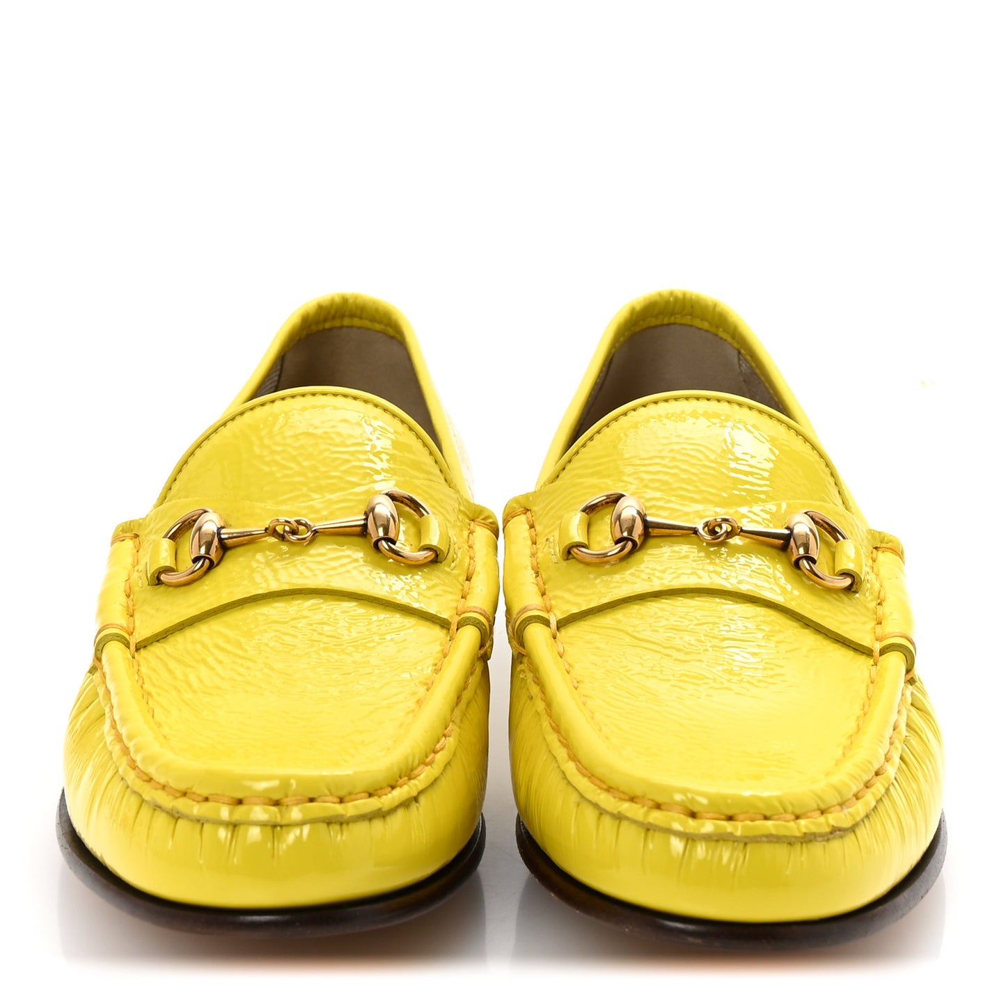 Vernice Naplack Womens 1953 Horsebit Loafers 36.5 Acid Lime