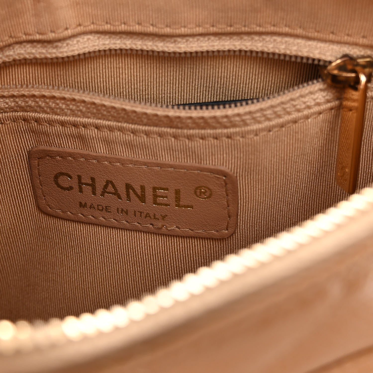 Chanel Caviar Quilted Timeless CC Shoulder Bag Beige 6 of 13