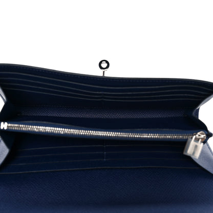 Hermes Epsom Kelly Longue Wallet Bleu Saphir 5 of 10