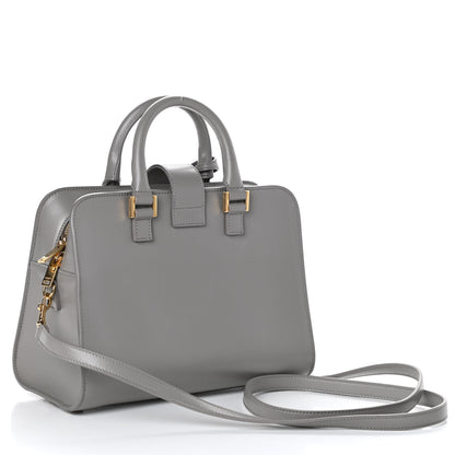 Saint Laurent Calfskin Monogram Baby Cabas Oyster Grey 3 of 9