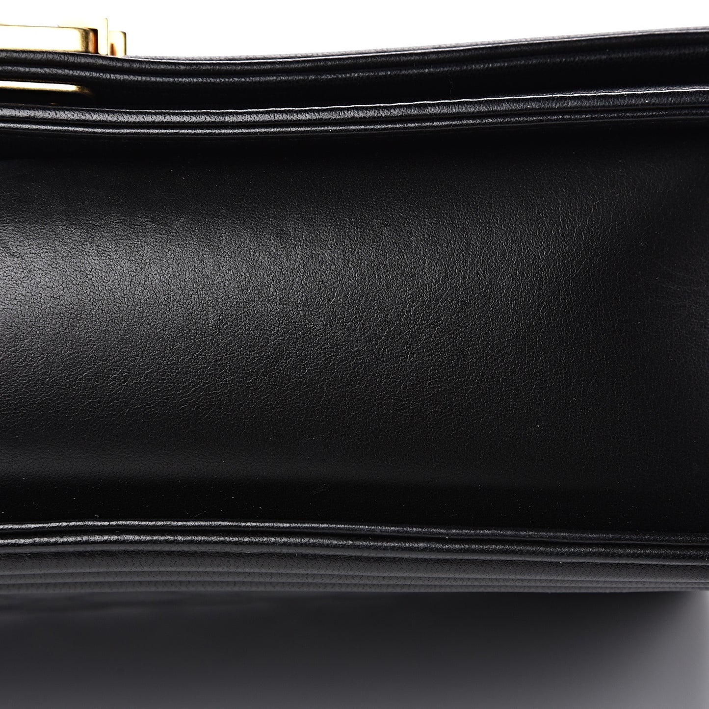 Lambskin Quilted Large Boy Flap Black