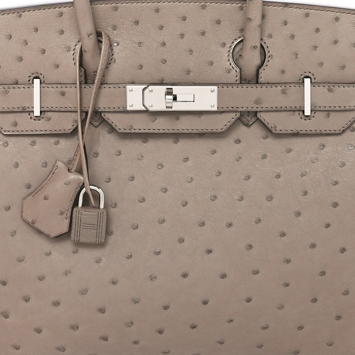 Hermes Ostrich Birkin 30 Mousse 8 of 10