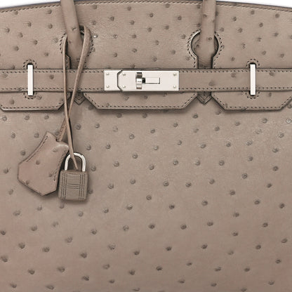 Hermes Ostrich Birkin 30 Mousse 8 of 10