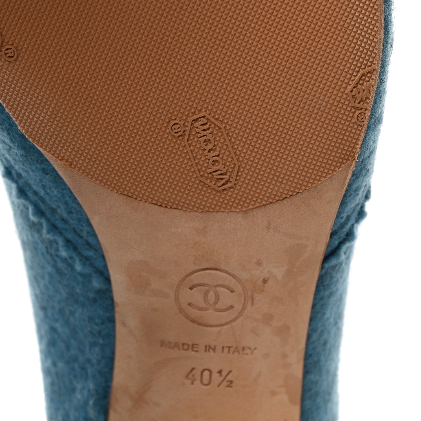 Chine Felt Short Boots 40.5 Blue