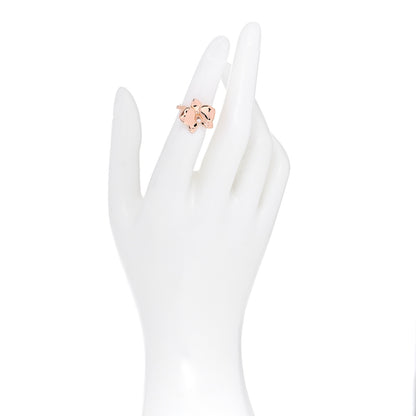 Cartier 18K Pink Gold Diamond Caresse D'Orchidees Par Cartier Ring 48 4.5 2 of 8