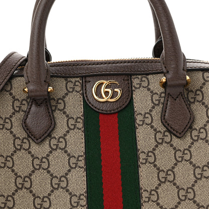 Gucci GG Supreme Monogram Web Small Ophidia Top Handle Bag  Beige Ebony 9 of 15