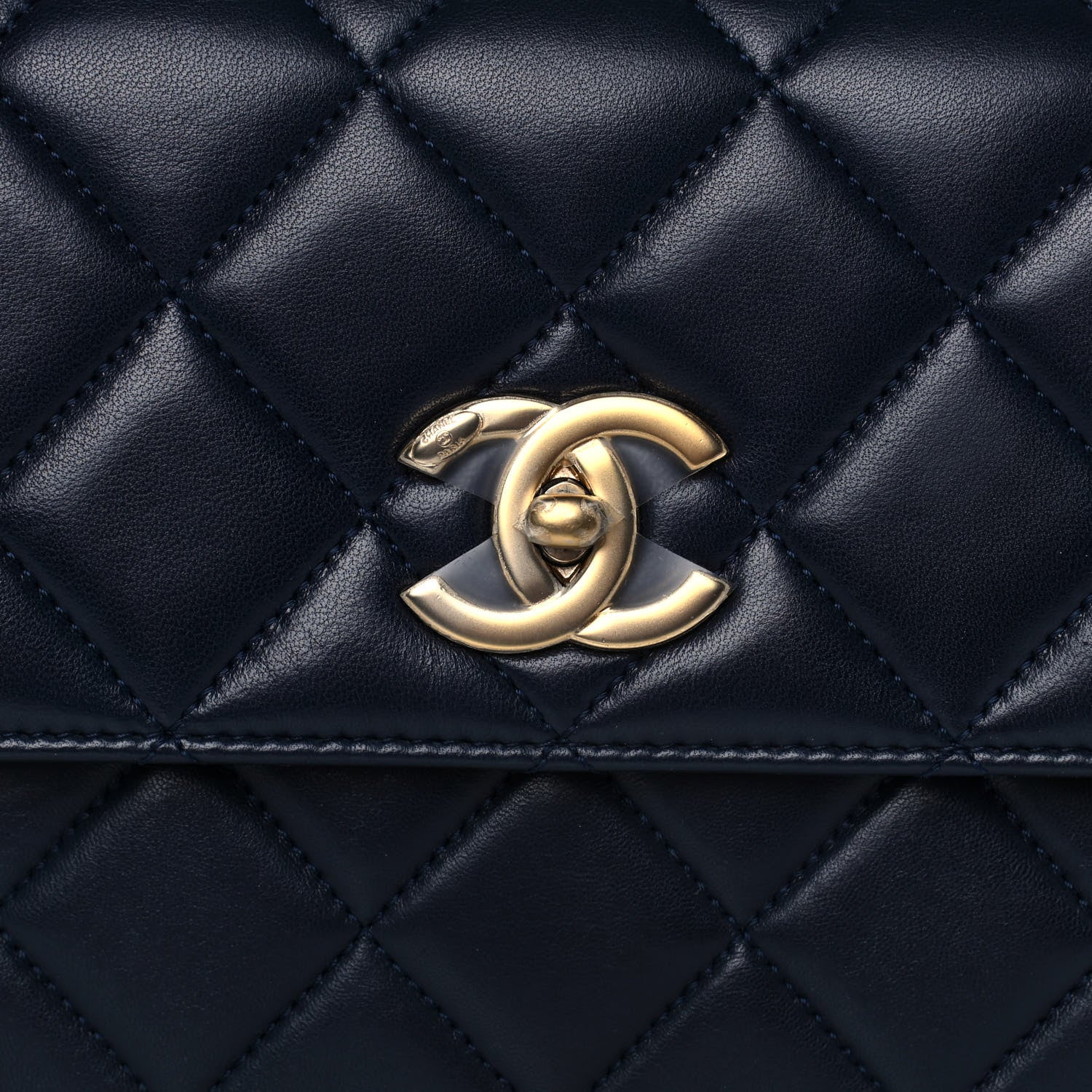 Chanel Lambskin Quilted Small Trendy CC Flap Dual Handle Bag Navy 11 of 15