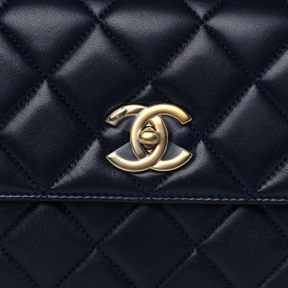 Chanel Lambskin Quilted Small Trendy CC Flap Dual Handle Bag Navy 11 of 15