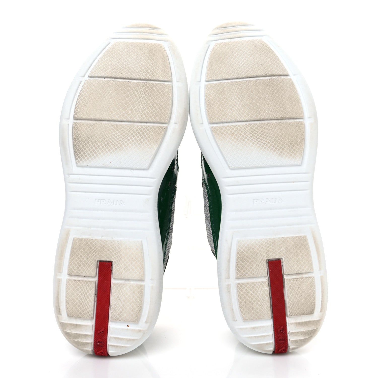 Prada Patent America's Cup Patchwork Sneakers 39.5 Green 7 of 9