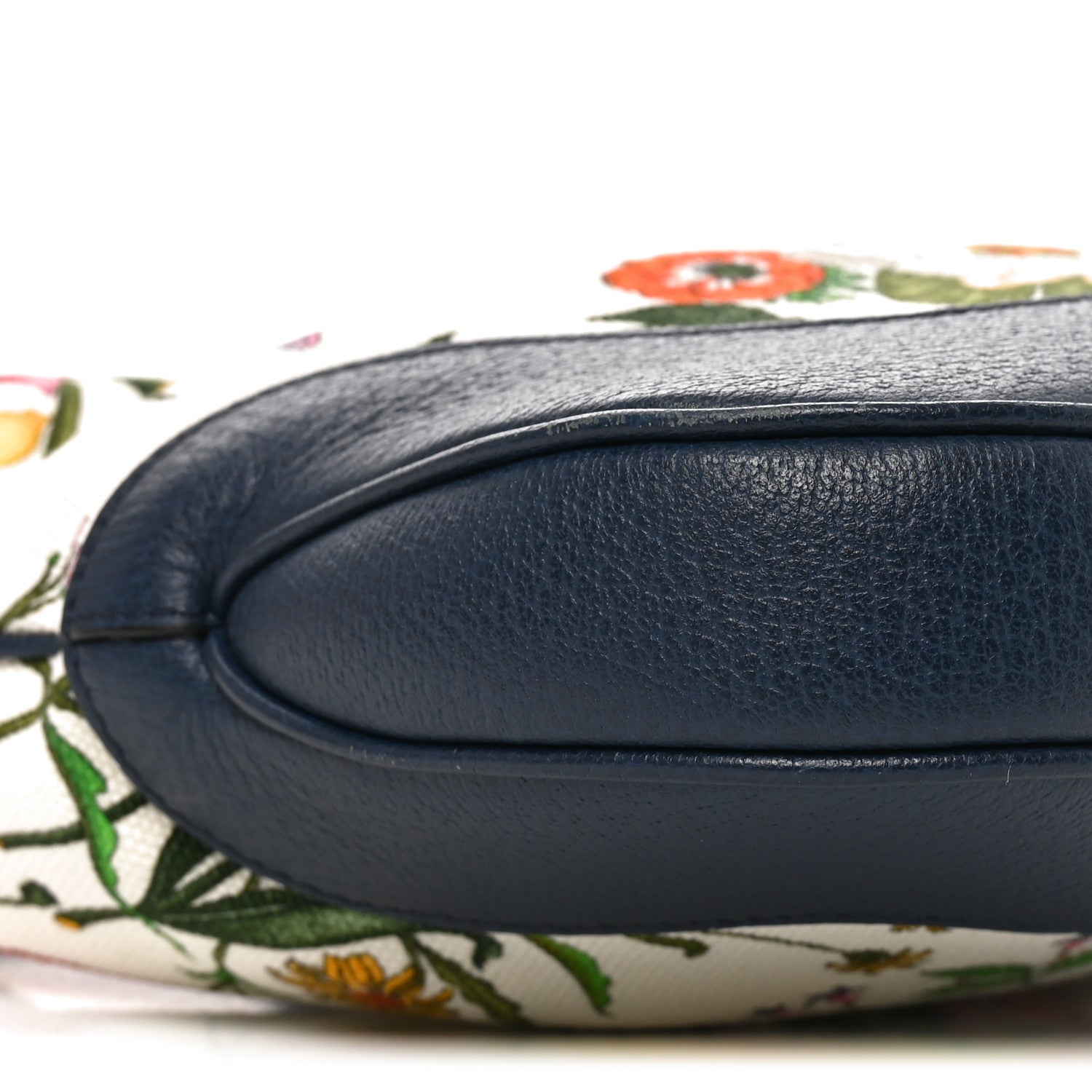 Gucci Canvas Flora Medium Jackie Hobo Blue Agata 9 of 10