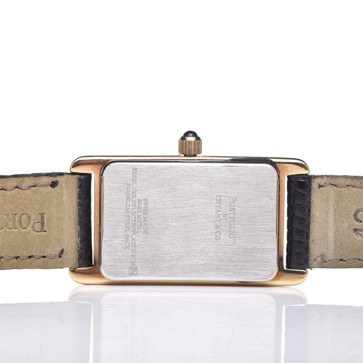 Stainless Steel Lizard 16mm Portfolio Quartz Watch