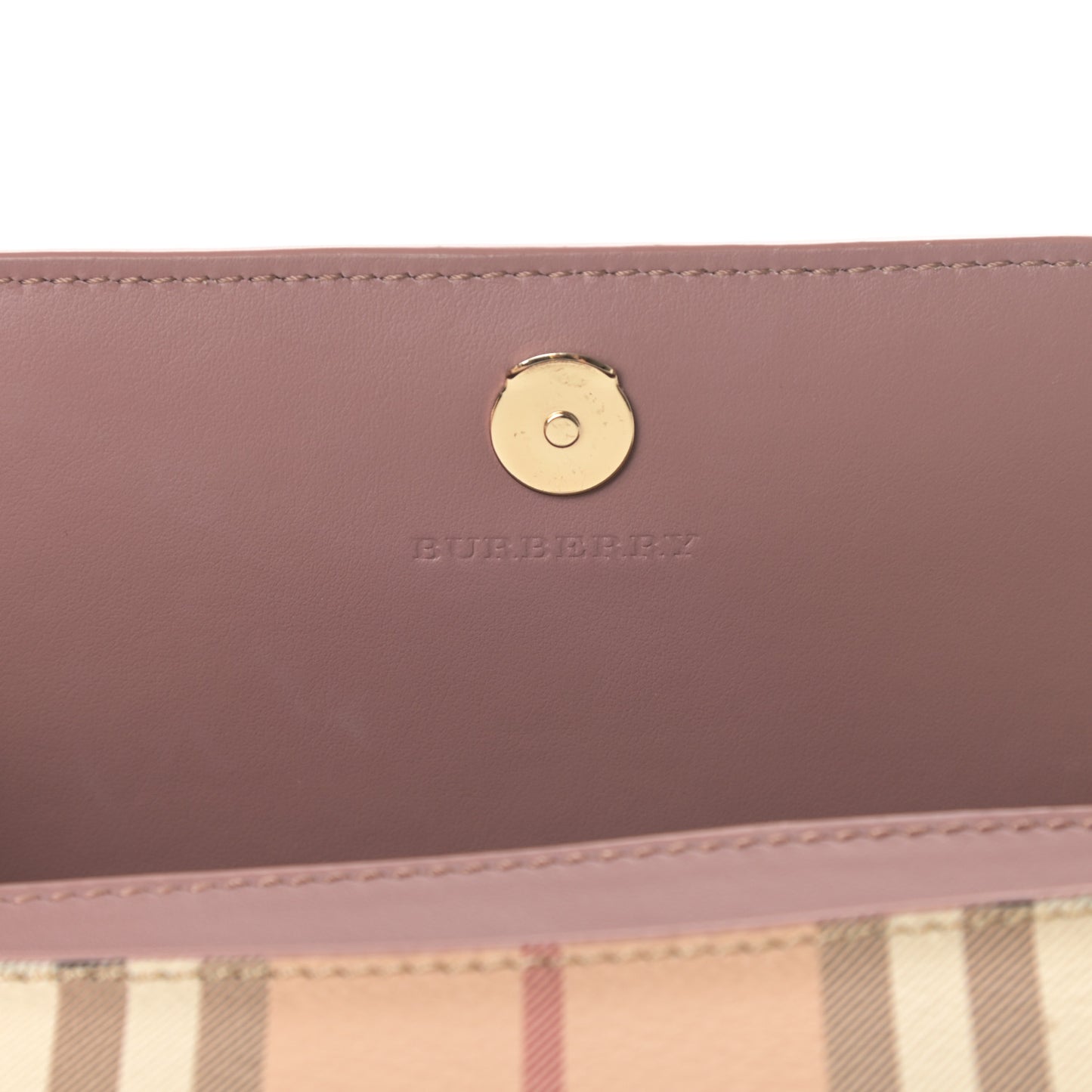 Haymarket Check Henley Wallet On Chain Dusty Pink