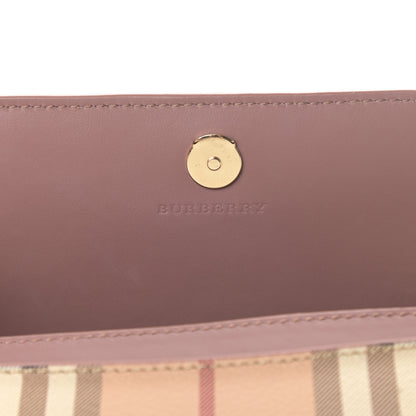 Burberry Haymarket Check Henley Wallet On Chain Dusty Pink 6 of 11