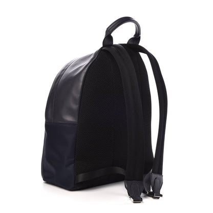 Fendi Nylon Vitello Century Dolce Monster Eyes Rounded Backpack Navy Blue 3 of 8