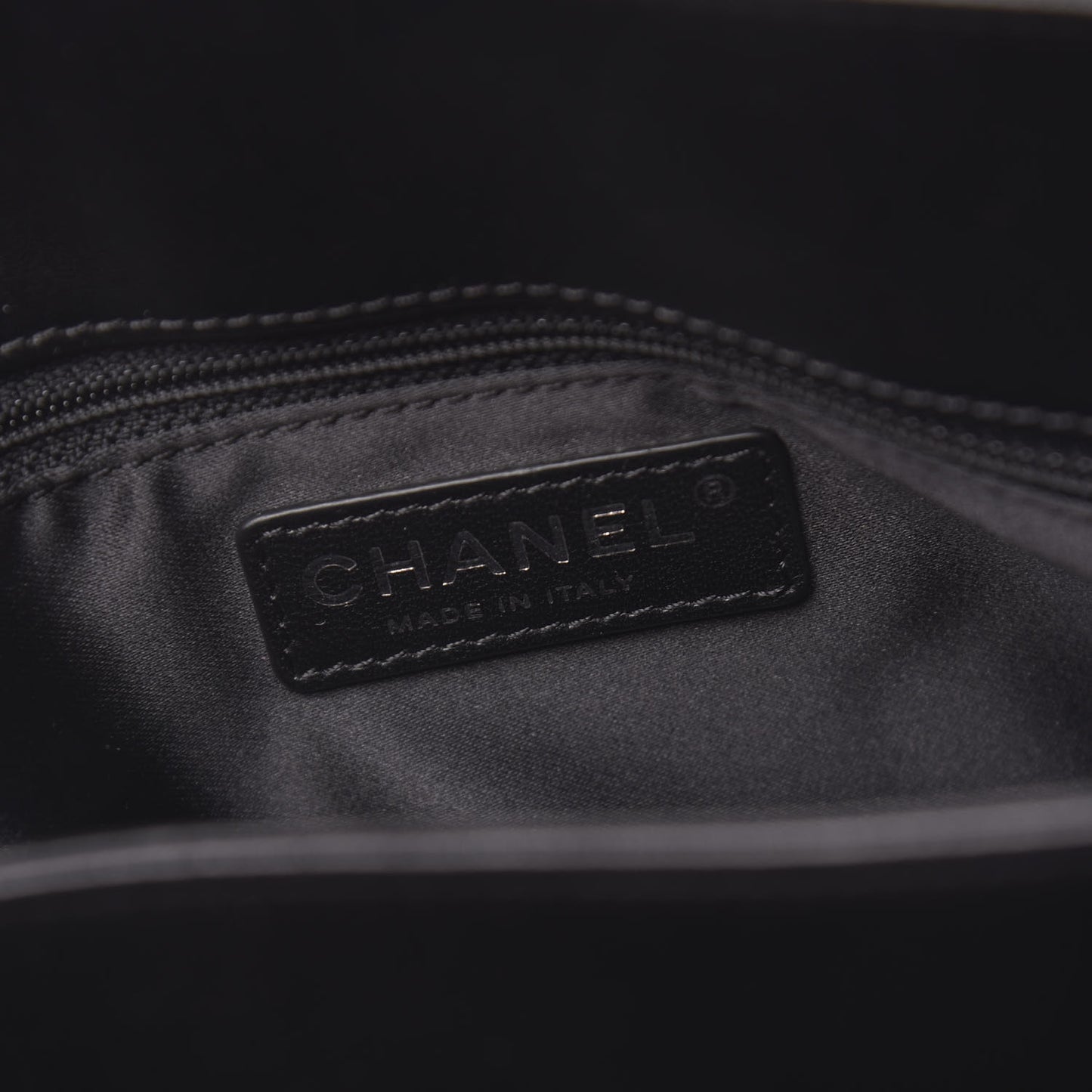 Lambskin Quilted Large Easy Carry Shopping Tote Black