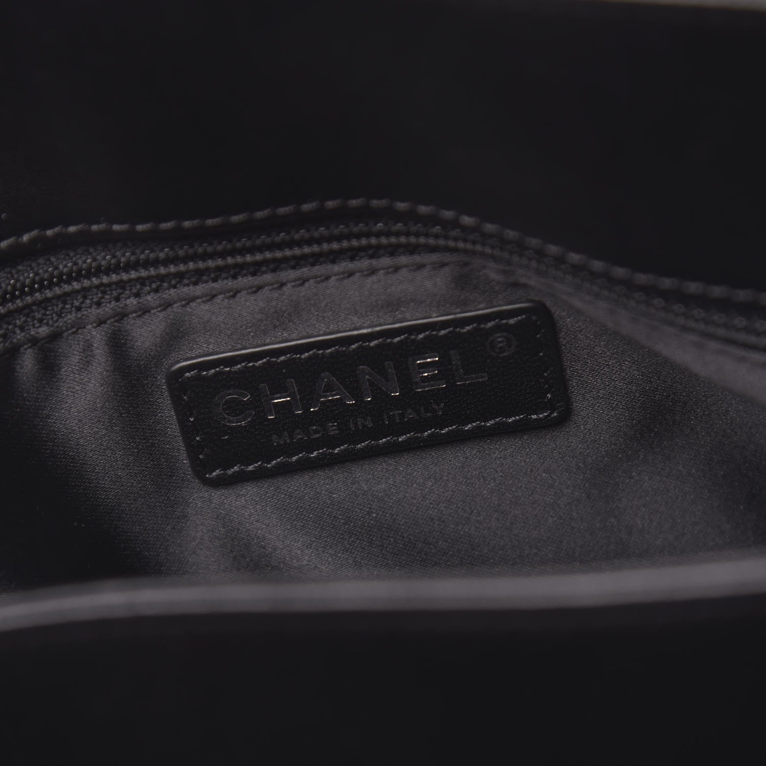 Chanel Lambskin Quilted Large Easy Carry Shopping Tote Black 8 of 12