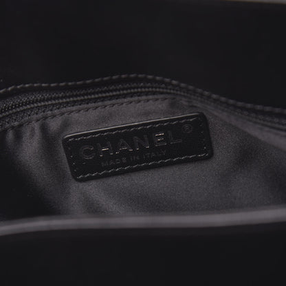 Chanel Lambskin Quilted Large Easy Carry Shopping Tote Black 8 of 12