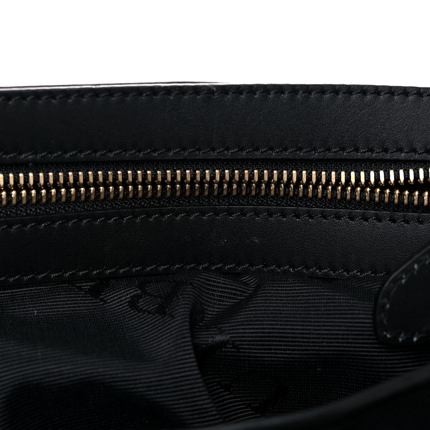 Nylon Large Rucksack Backpack Black Gold