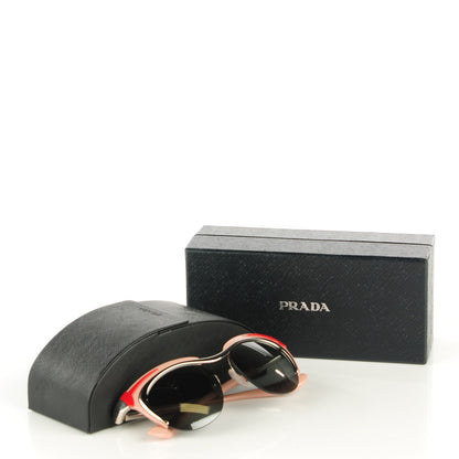 Prada Mirrored Dixie Sunglasses SPR 610 Pink 5 of 5