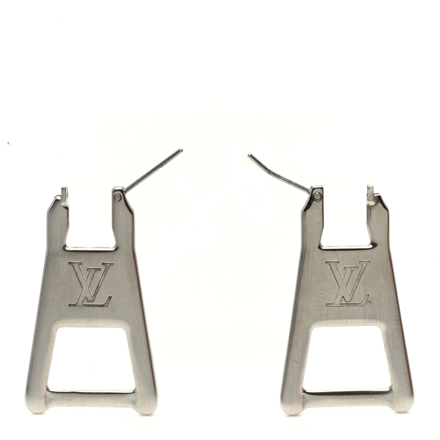 Louis Vuitton Zip Earrings Silver 2 of 4