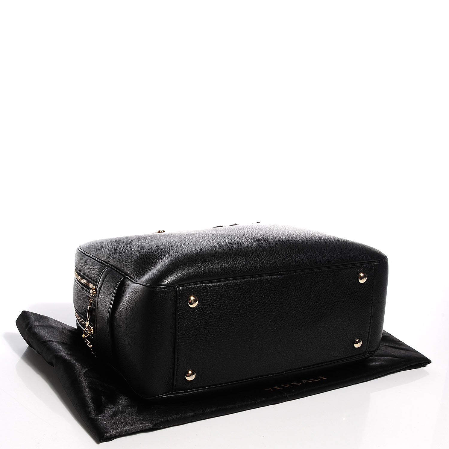 Versace Vitello Cervo Demetra Vanitas Tote Black 4 of 8
