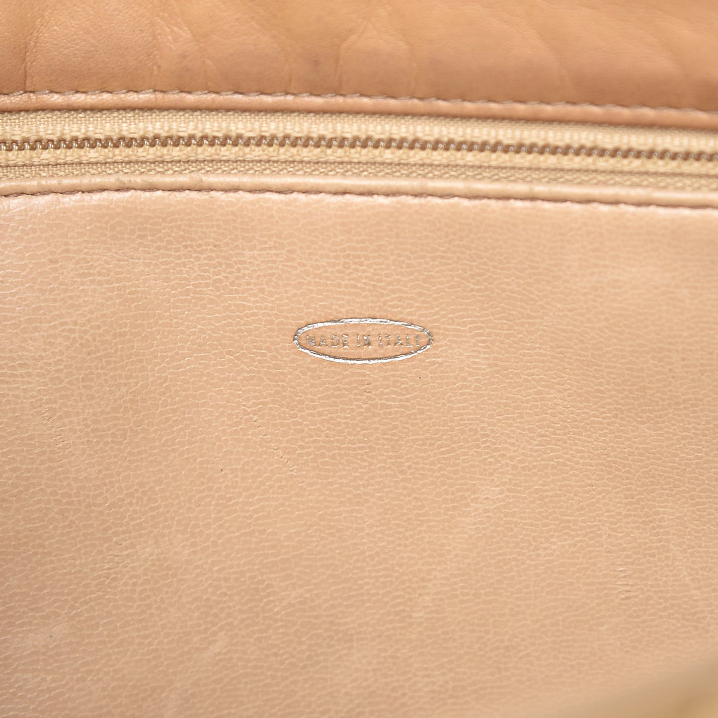 Lambskin Quilted Tote Beige
