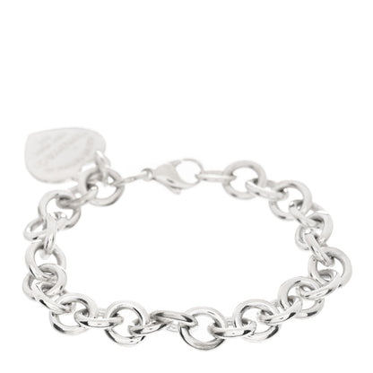 Tiffany Sterling Silver Return to Tiffany Heart Tag Charm Bracelet 2 of 3