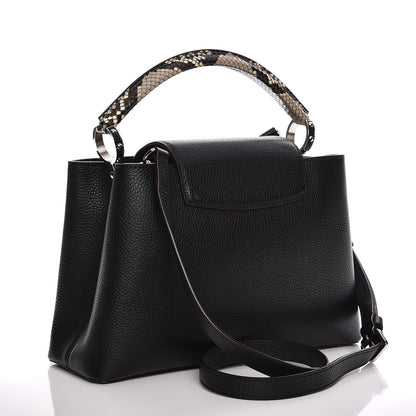 Louis Vuitton Taurillon Python Capucines PM Black 4 of 7
