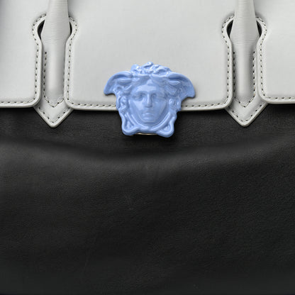 Versace Calfskin Large Palazzo Empire Bag Blue Multicolor 13 of 13