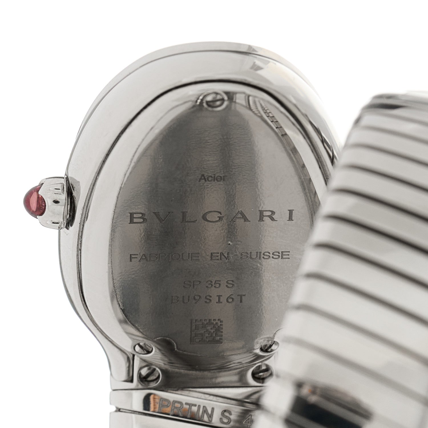 Bulgari Stainless Steel 35mm Serpenti Tubogas Double Spiral Quartz Watch 5 of 6