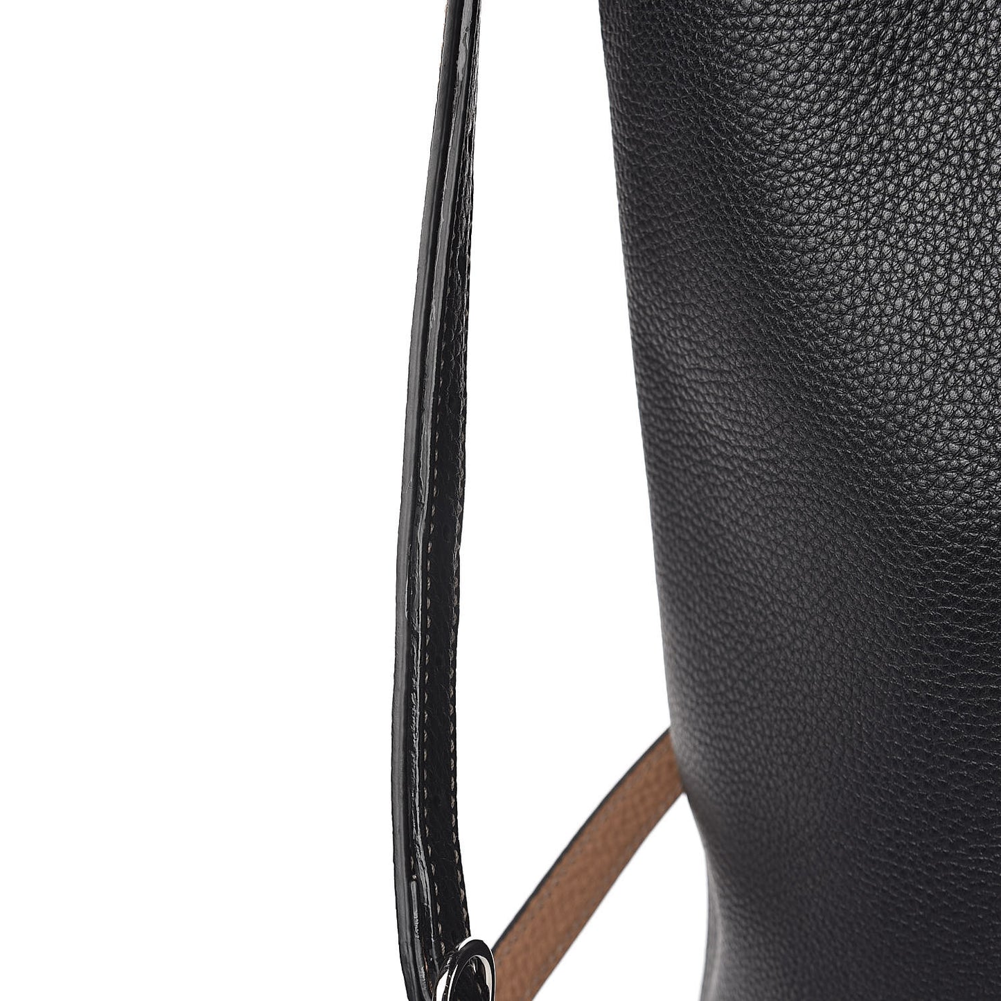 Cellarius Calfskin Bi-Color Medium Ramble Reversible Tote Black Camelia