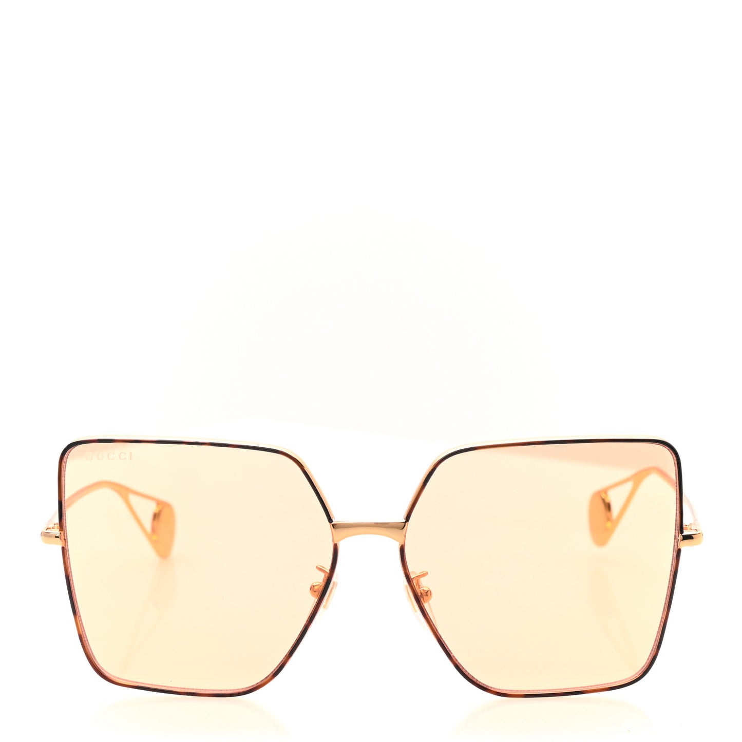 Square Frame GG0436S Sunglasses Gold